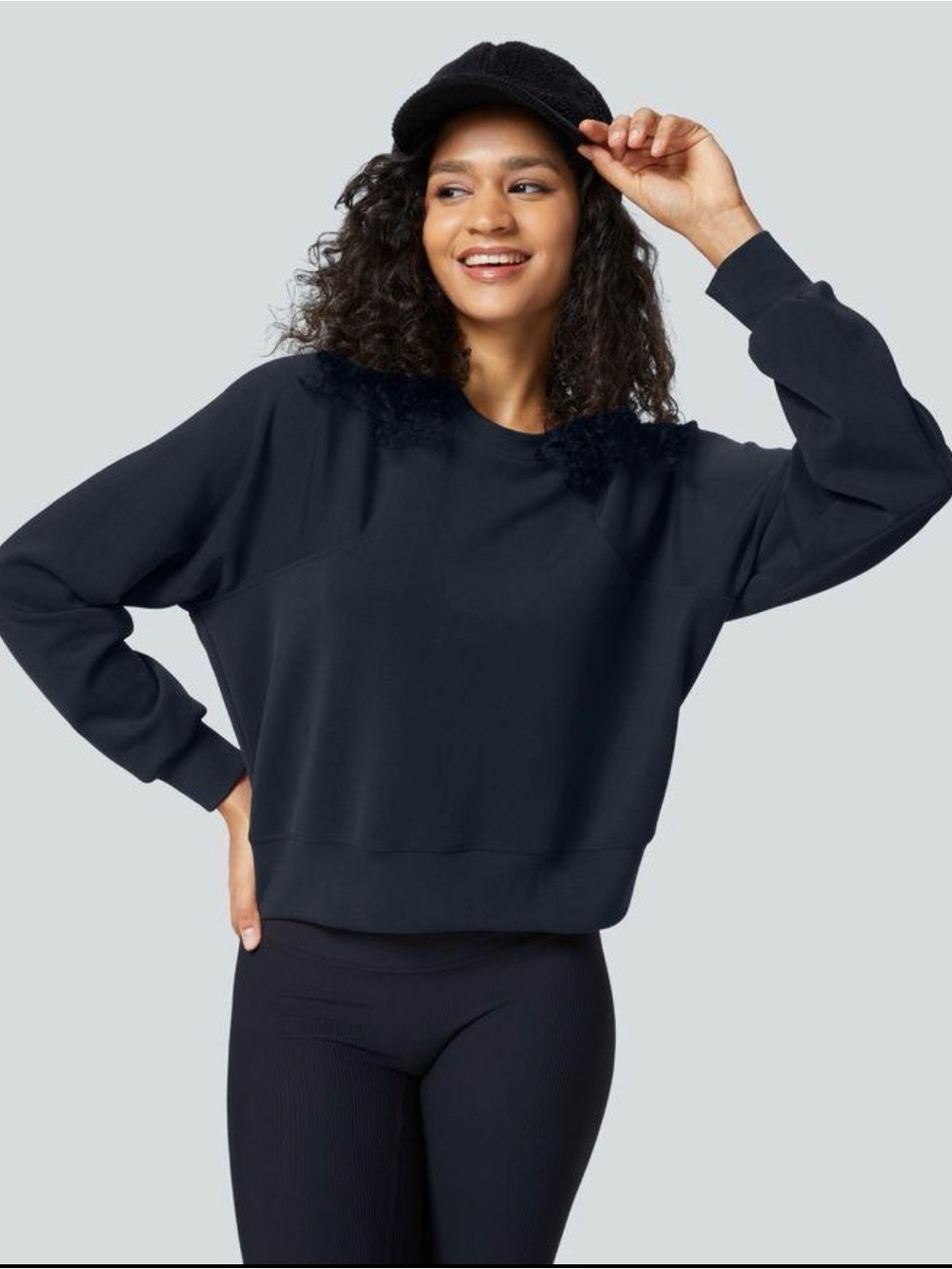 HALARA SpacerTek Navy Blue Raglan sweatshirt